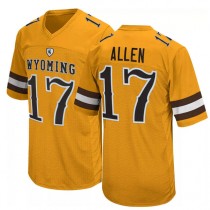 Mens Wyoming Cowboys Josh Allen Limited Yellow College Sl564 Jersey YL6835