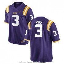 Mens Kevin Faulk Lsu Tigers #3 Game Purple College Football C012 Jersey
