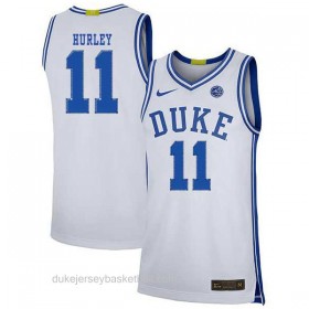 Mens Bobby Hurley Duke Blue Devils #11 Limited White Colleage Basketball Jersey