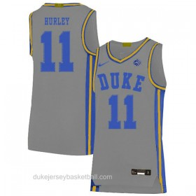 Mens Bobby Hurley Duke Blue Devils #11 Swingman Grey Colleage Basketball Jersey