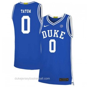 Mens Jayson Tatum Duke Blue Devils 0 Swingman Blue Colleage Basketball Jersey